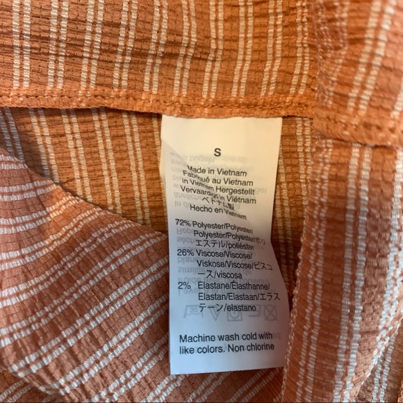 Madewell puff sleeve striped peasant top Small - Picture 4 of 5